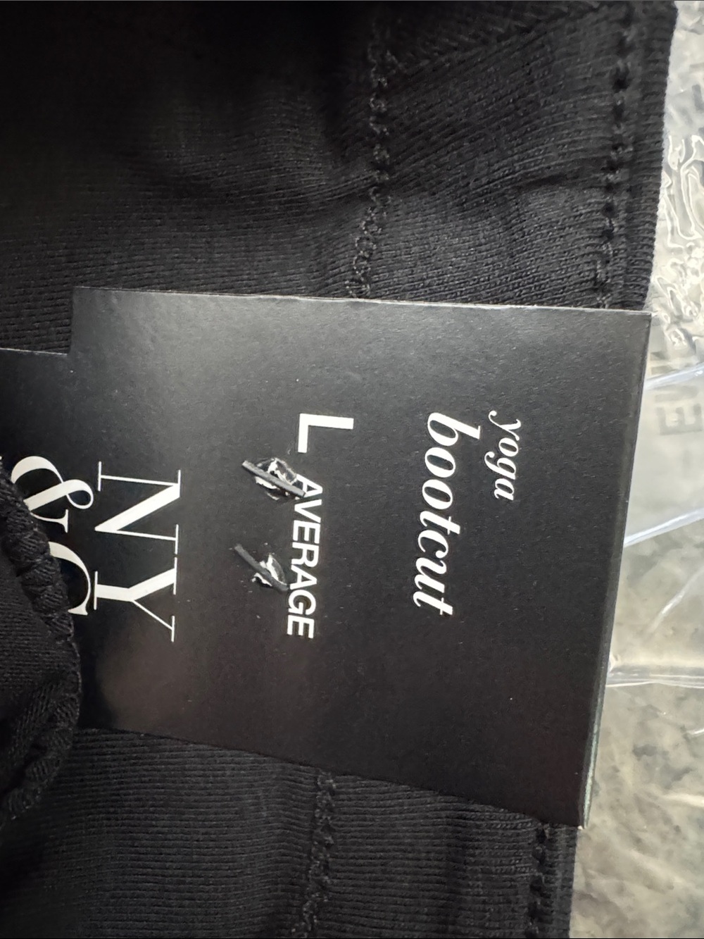 New York & Company Black Stretch bootcut Yoga Pants NWT L - Picture 11 of 16